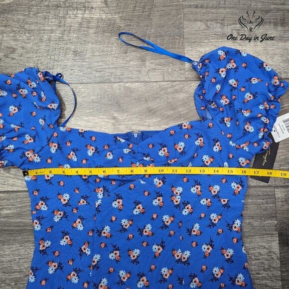 City Triangles Off Shoulder Floral Mini Dress Size M - Picture 5 of 7